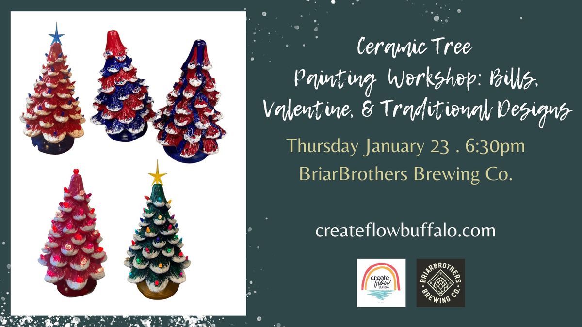 Ceramic Tree Painting Workshop: Bills, Valentine, & Traditional Designs