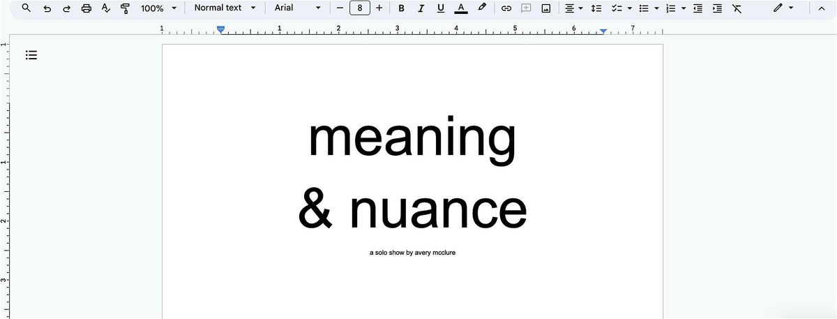 meaning & nuance