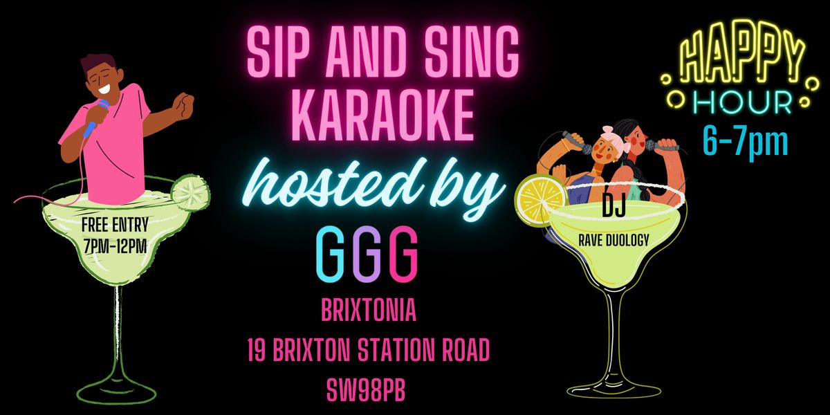 Sip and Sing karaoke, Brixtonia, London, 22 March 2024