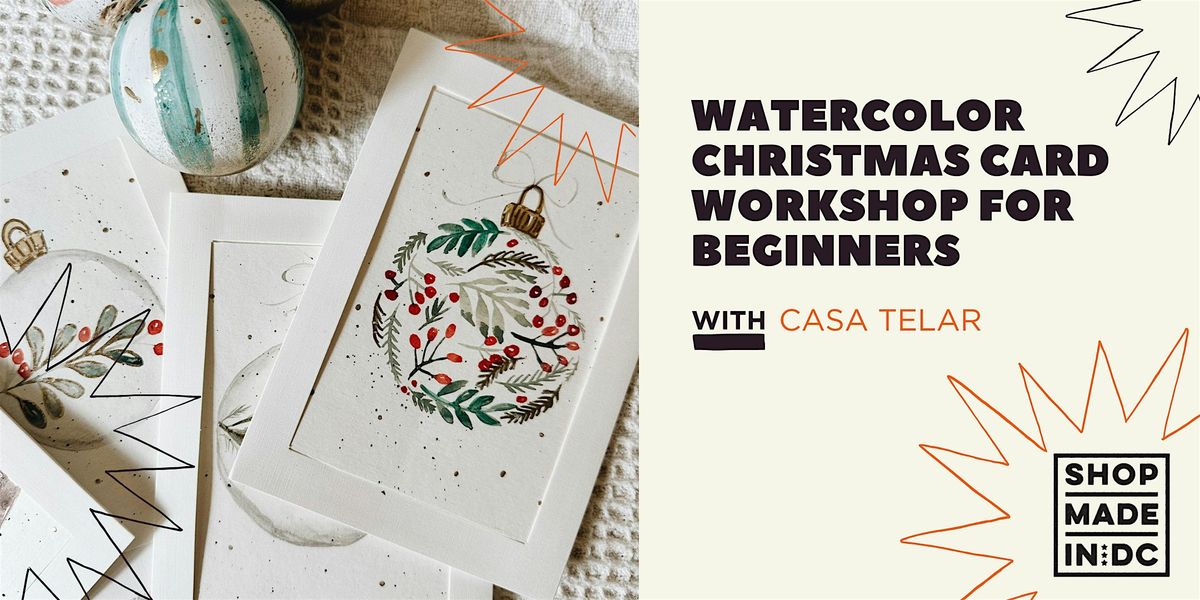 Watercolor Christmas Card Workshop for Beginners