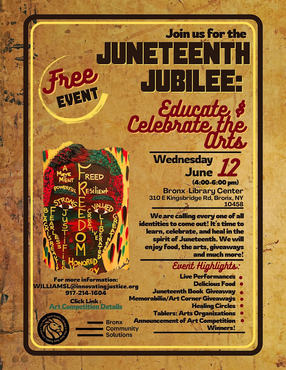 Juneteenth Jubilee: Educate & Celebrate the Arts!
