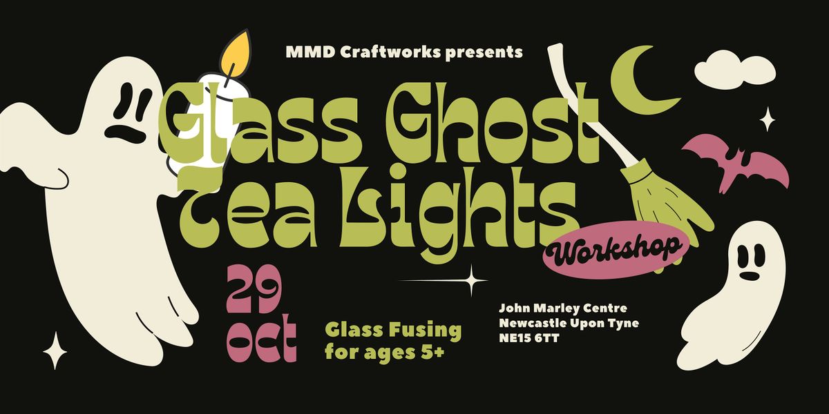 Half Term Glass Ghost Tea Light Workshop