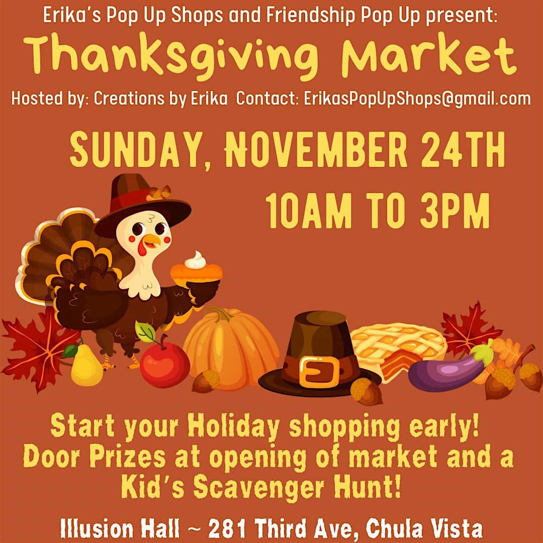 FREE EVENT :  Thanksgiving market!