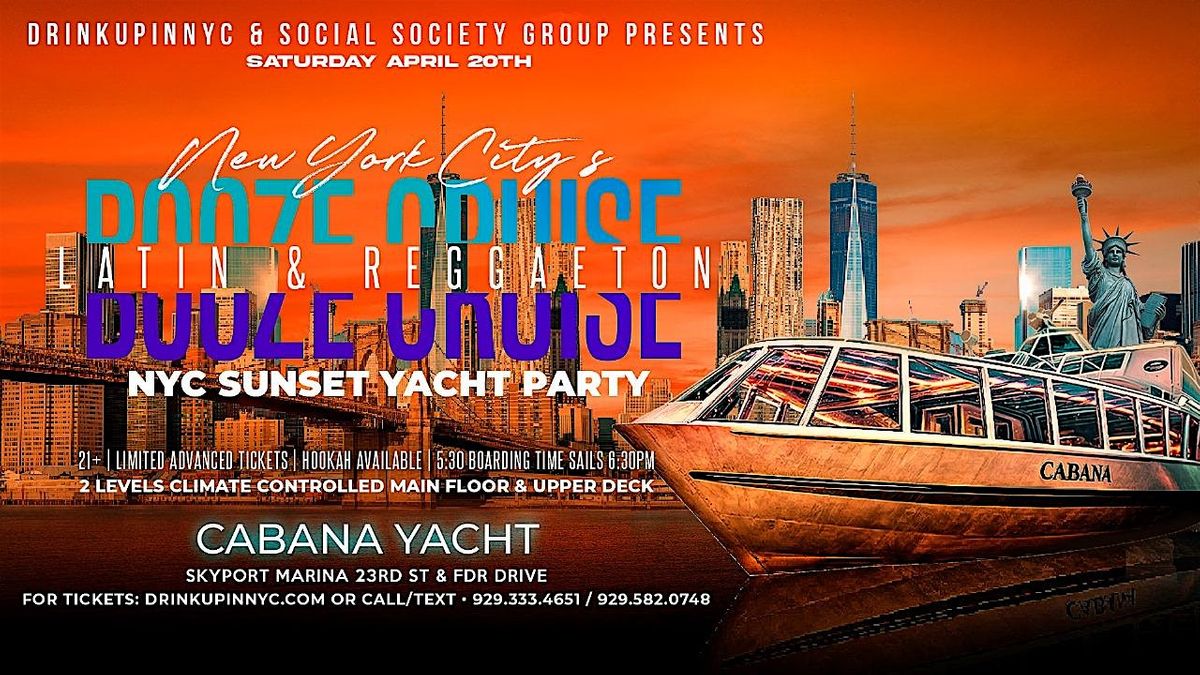 Latin & Reggaeton Booze Cruise | NYC Sunset Yacht Party