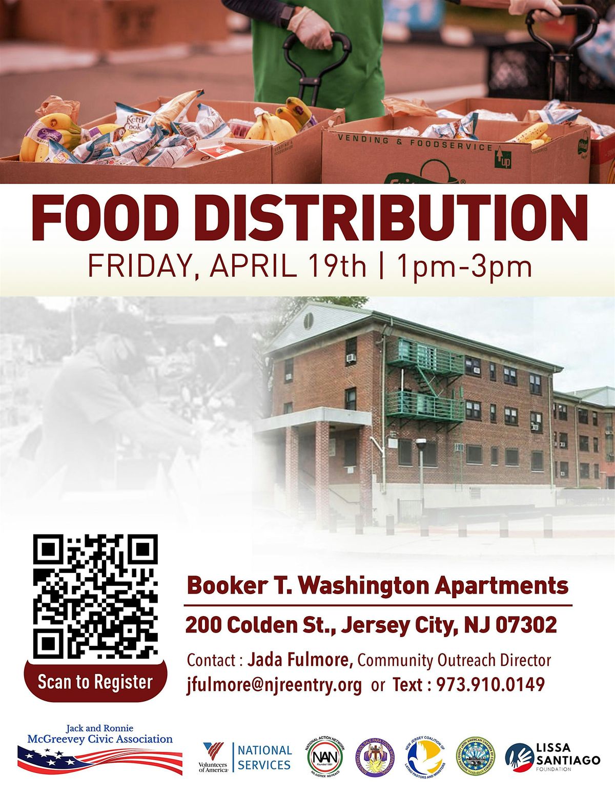 Booker T. Washington Apartments Food Distribution