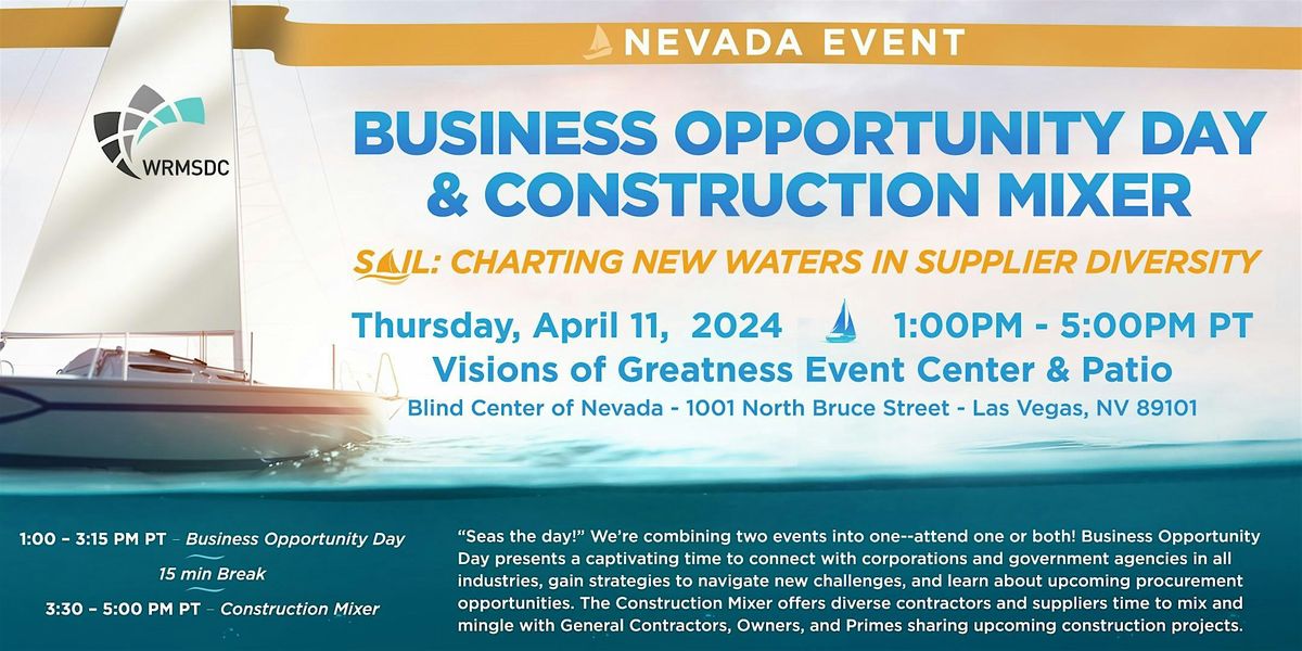 Business Opportunity Day (BOD) & Construction Mixer: SAIL