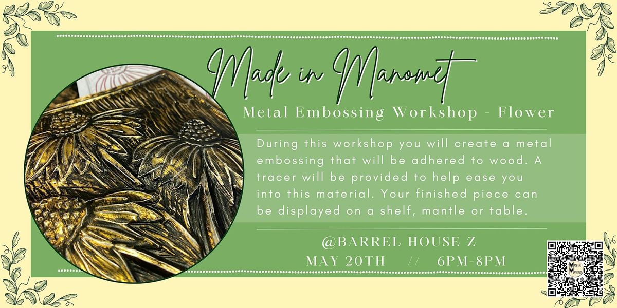 Metal Emboss Workshop - Echinacea Flower