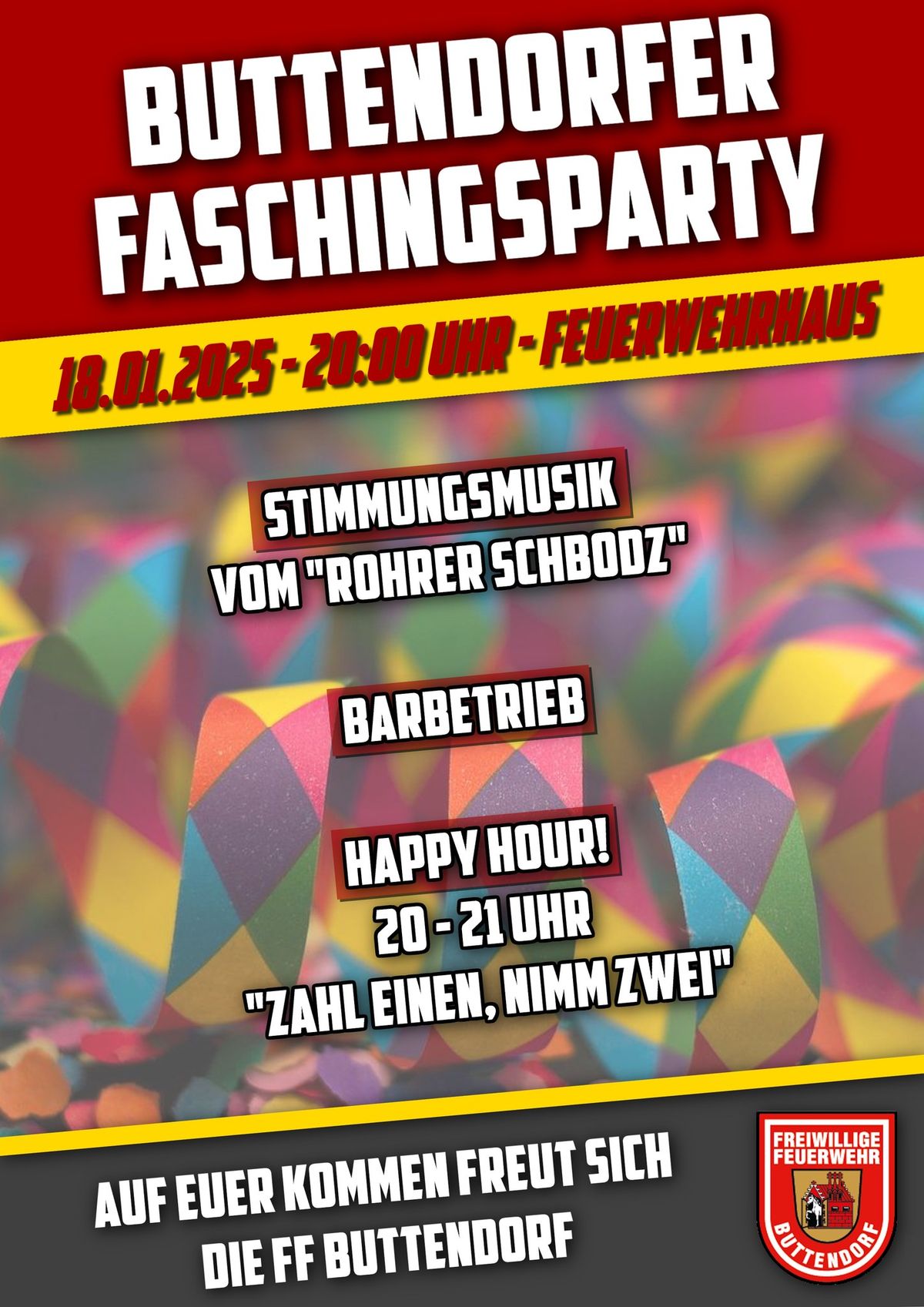 Buttendorfer Faschingsparty 2025