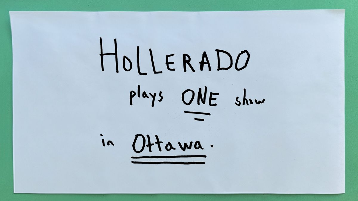 Hollerado plays ONE show in Ottawa!