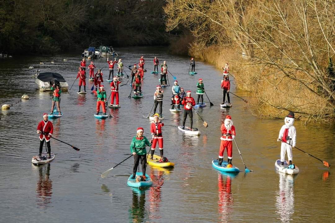 Dorset SUP Christmas Santa Paddle 2024 \ud83c\udf85 