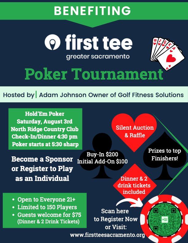 Golf Fitness Solutions 3rd Annual Poker Tournament for benefit of The First Tee