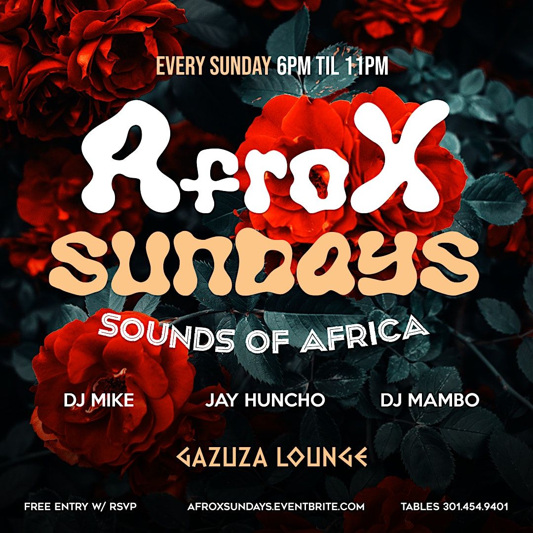AfroX SunDay Party! AfroBeats; SOCA; Amapiano