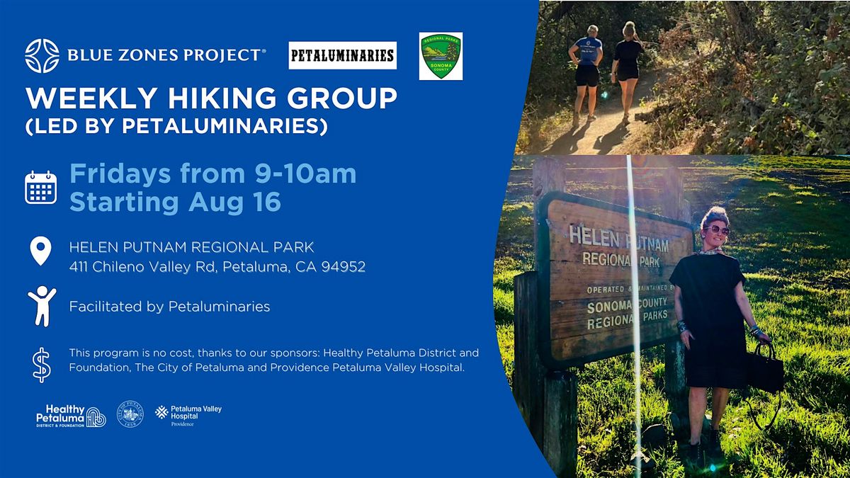 Blue Zones Project Petaluma: Community Hiking Moai