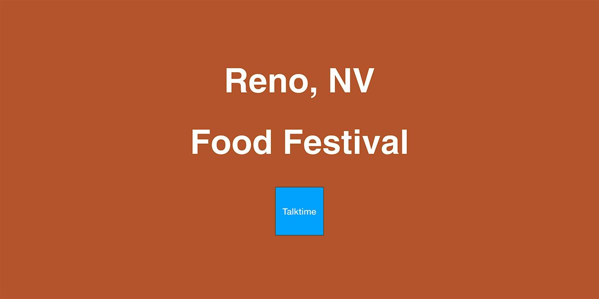 Food Festival - Reno