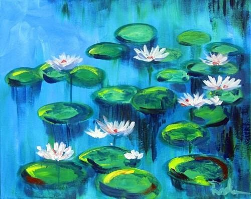 Sip and Paint - "Water Lilies"  Quartyard