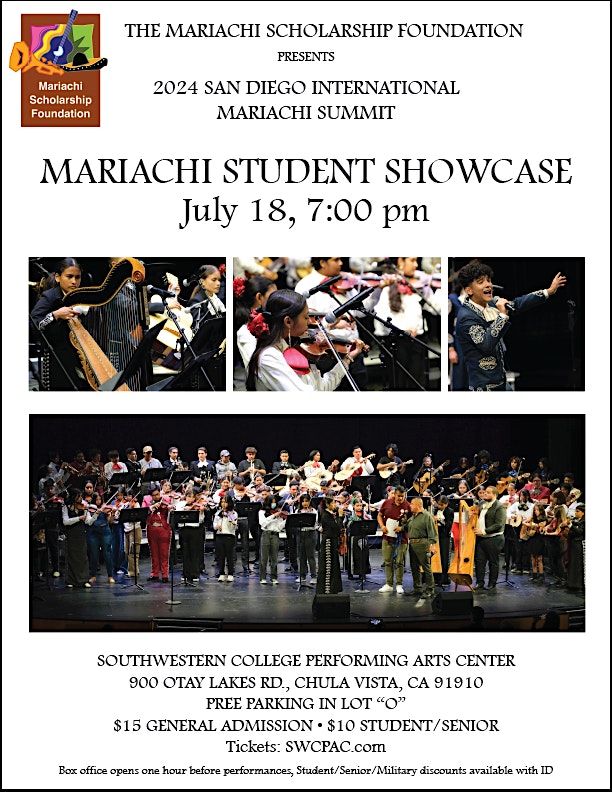 2024 San Diego Intl. Mariachi Summit Presents Mariachi Student Showcase