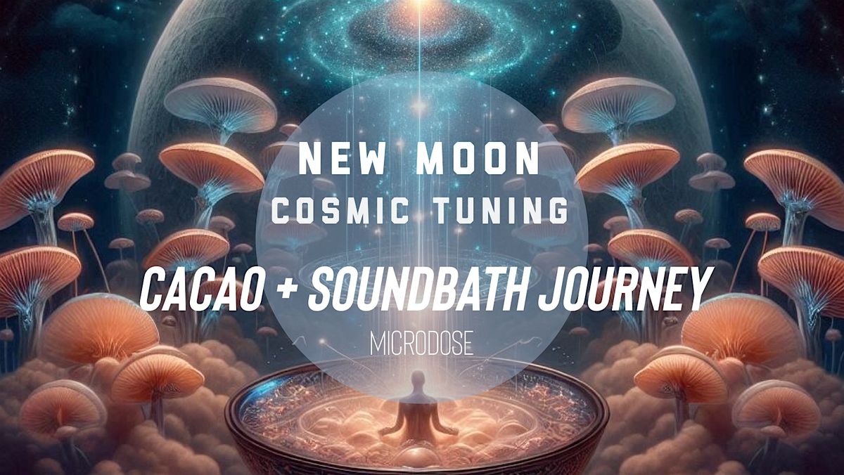 New Moon Cosmic Soundbath Cacao+ Microdose Journey into Freedom