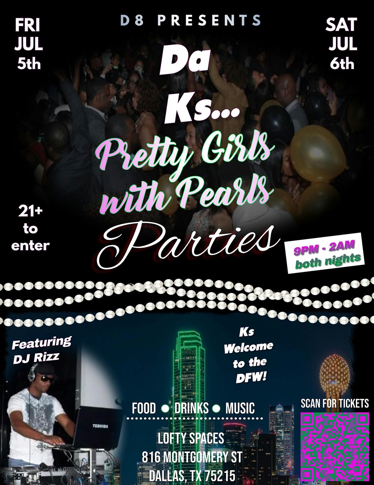 Da Ks....Pretty Girls with Pearls Parties