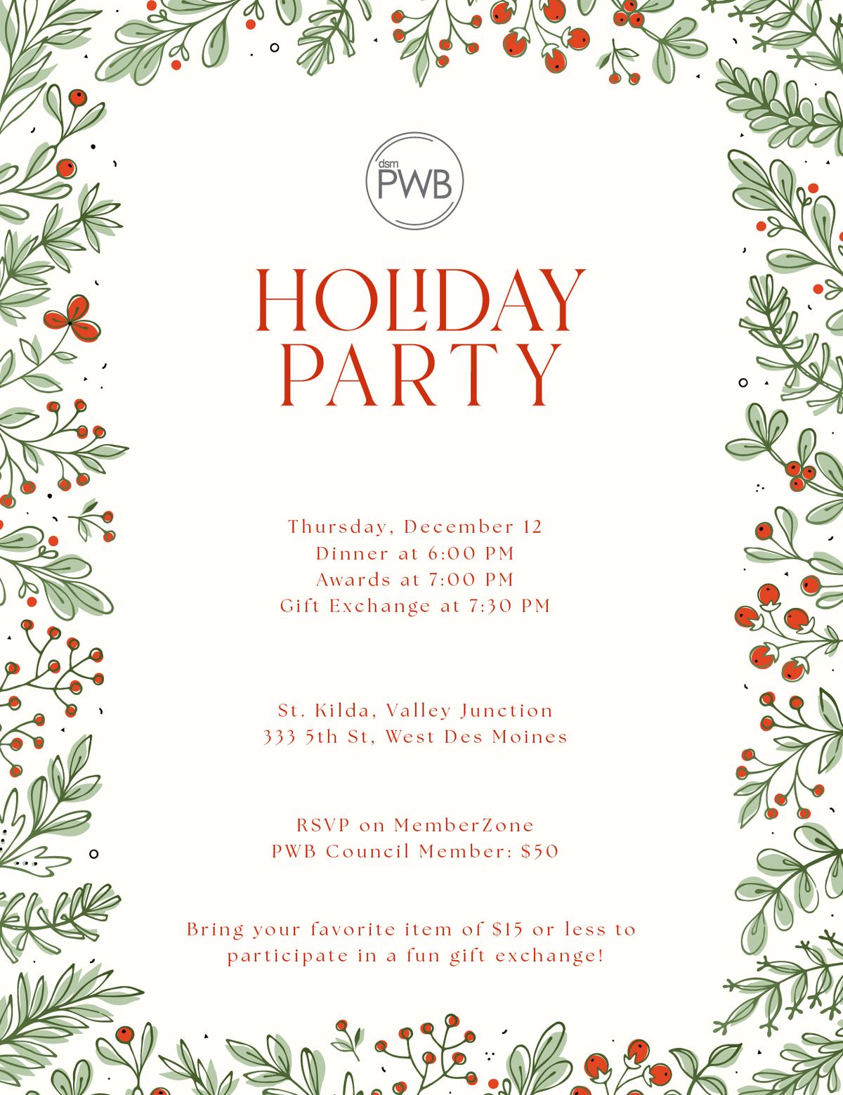 PWB Holiday Party