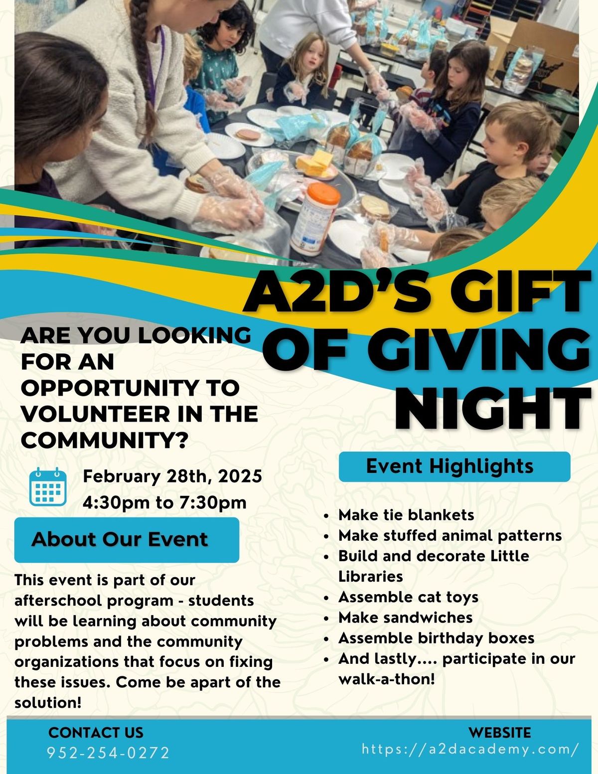 A2D's Annual Gift of Giving Night 