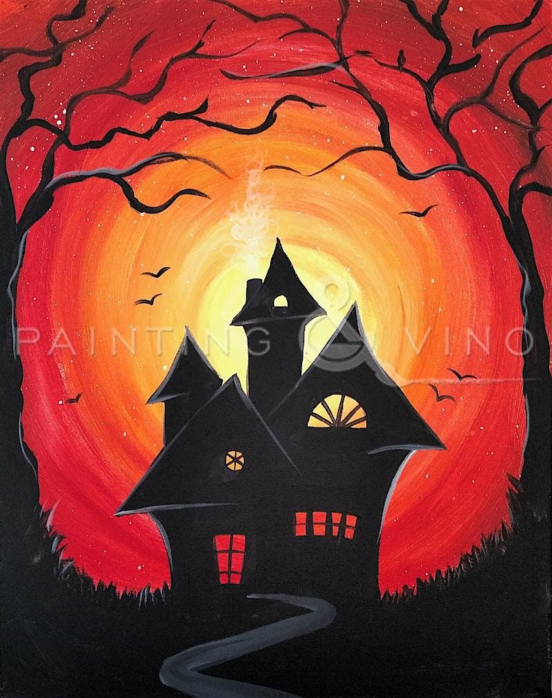 Spooky Lane Paint Night at Old Acre Winery! Wine Tasting!