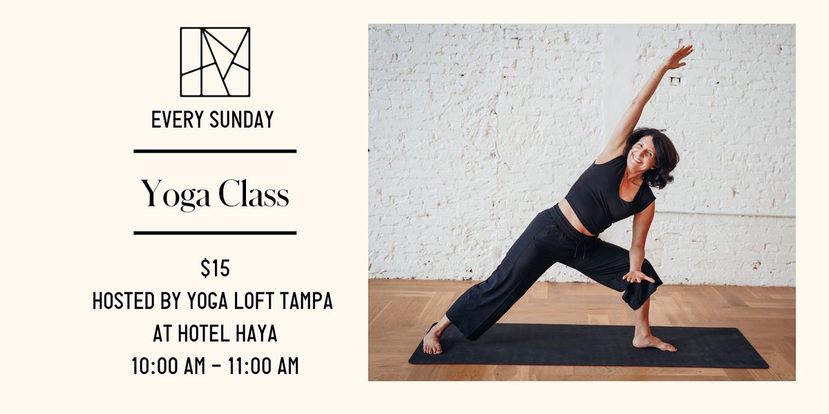 Sunday Yoga with Yoga Loft Tampa!