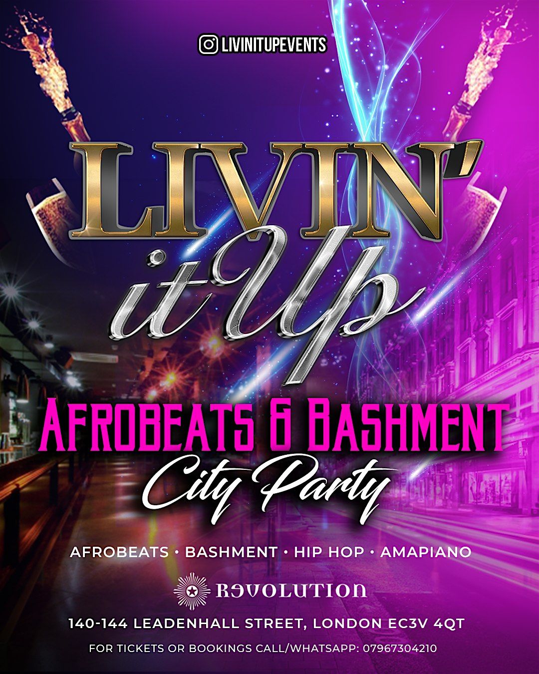 LIVIN IT UP - Afrobeats & Bashment City Party