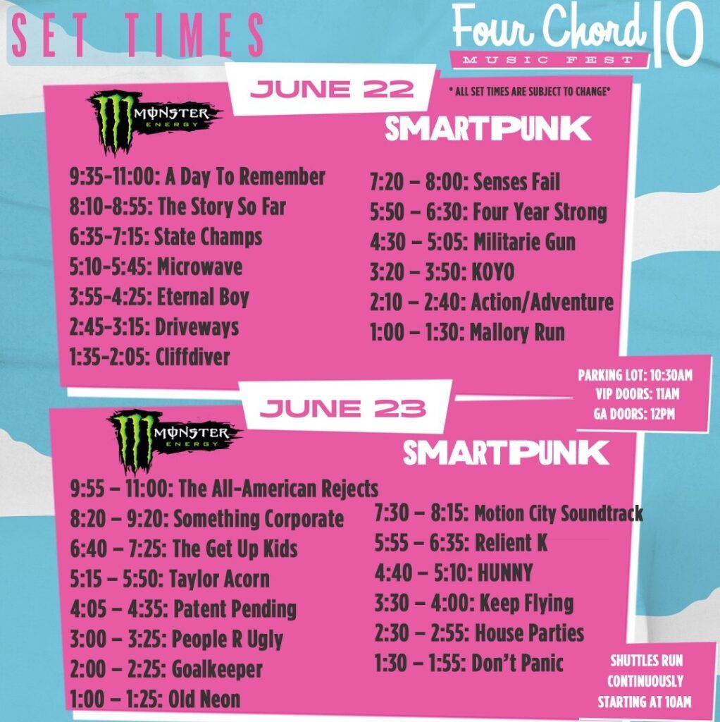 Story of the Year and Senses Fail - 2 Day Pass at Summit Music Hall