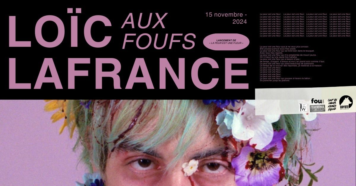 LO\u00cfC LAFRANCE - Lancement d'album \u00ab La peur est une fleur \u00bb | CCF24  