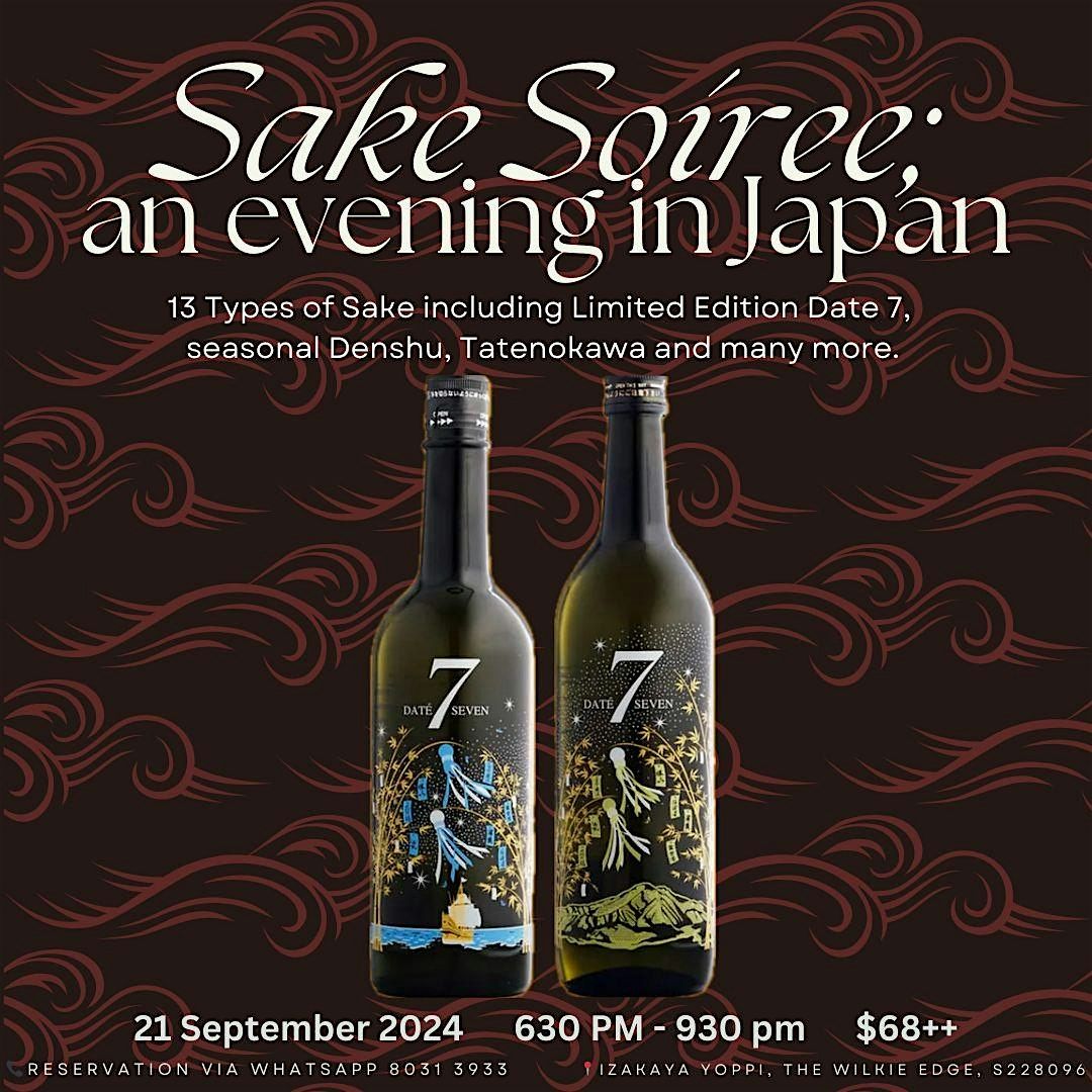 Sake Soir\u00e9e, an evening in Japan