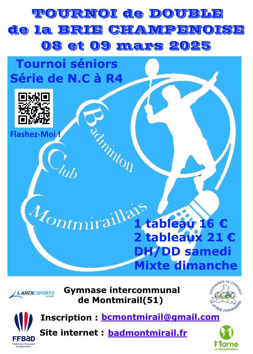 Tournoi double de la brie Champenoise 