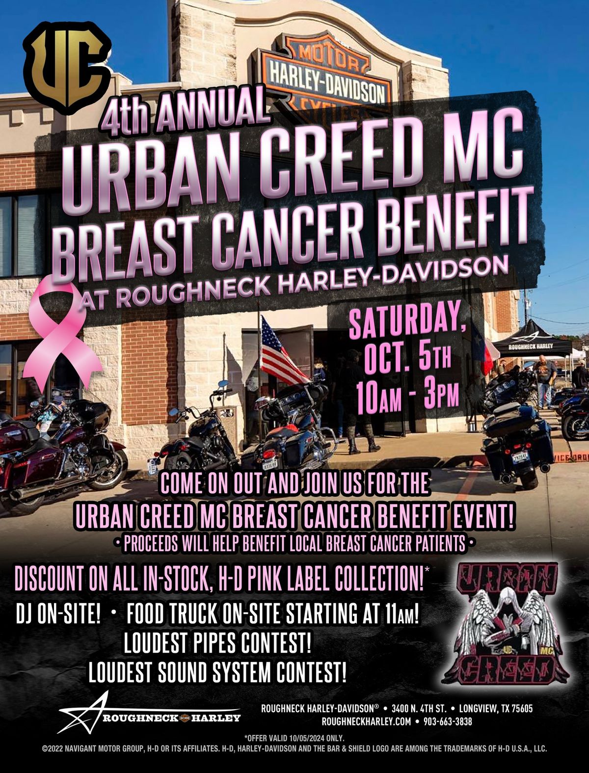 Urban Creed MC Breast Cancer Benefit 