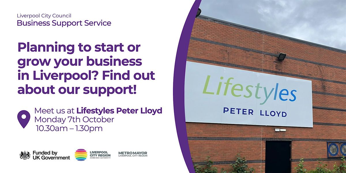 Business Support Drop-In at Lifestyles Peter Lloyds