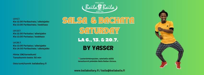 Salsa & Bachata Saturdays by Yasser - 6., 13. & 20.7.