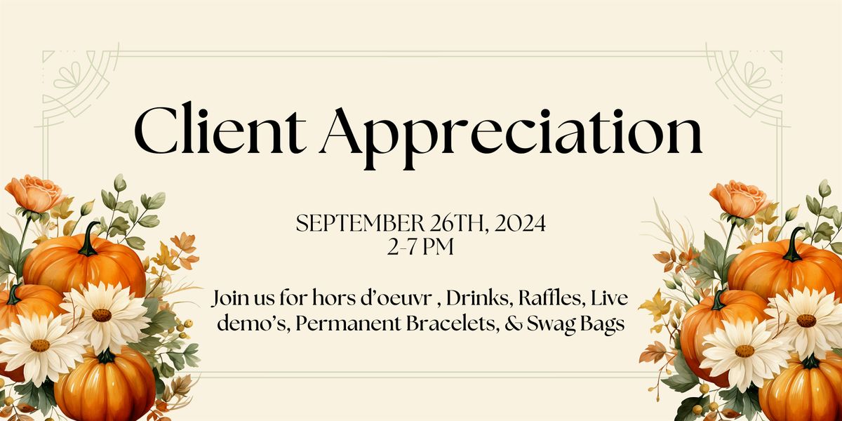 Client Appreciation