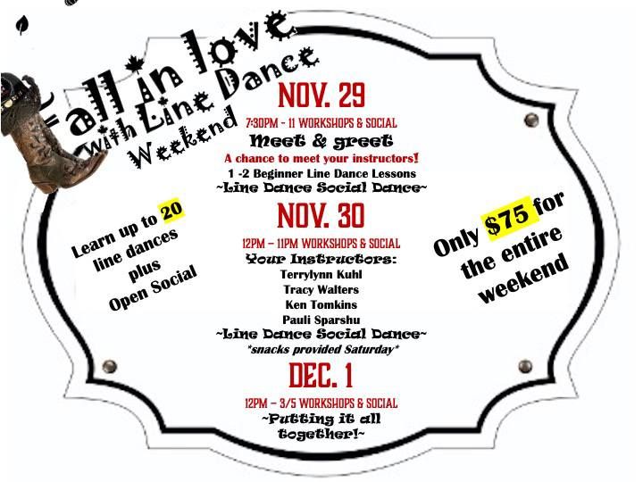 Fall in Love with Line Dance Weekend Workshop