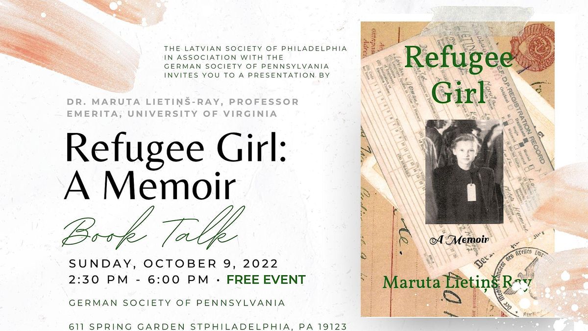 Refugee Girl: A Memoir, Book Talk