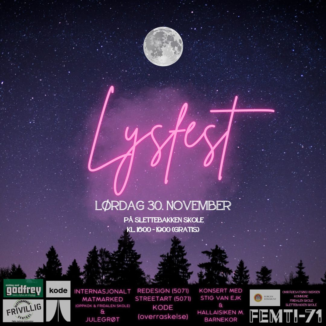 Slettebakken's First LYSFEST: A Celebration of Light, Food, and Community