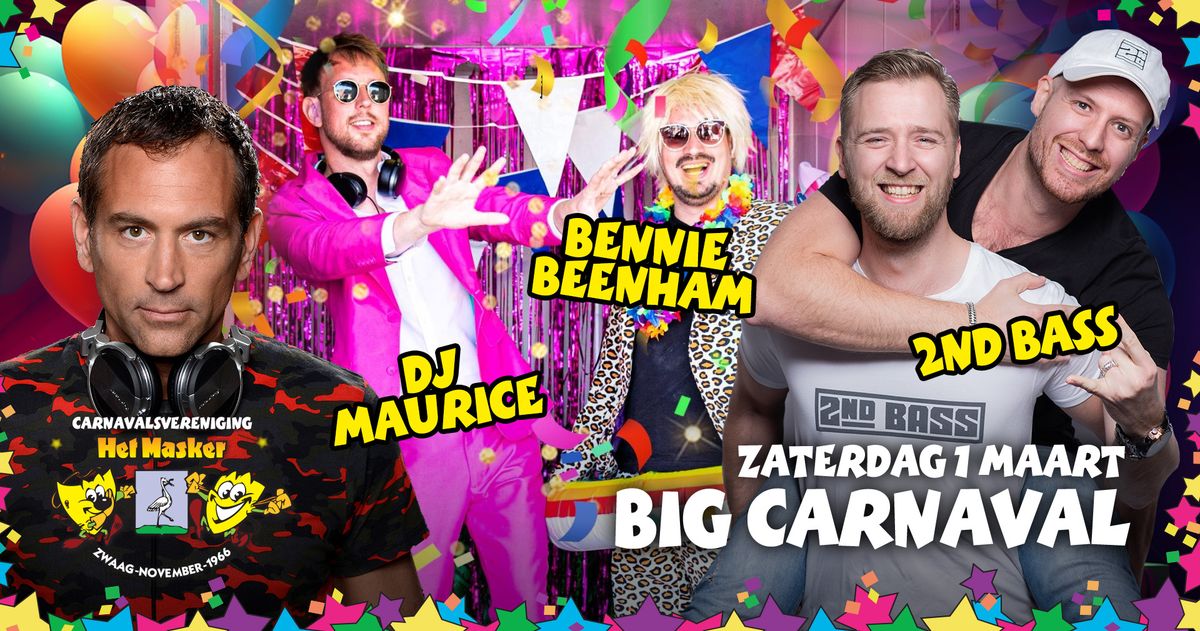 Big Carnaval met DJ Maurice, Bennie Beenham en 2nd Bass