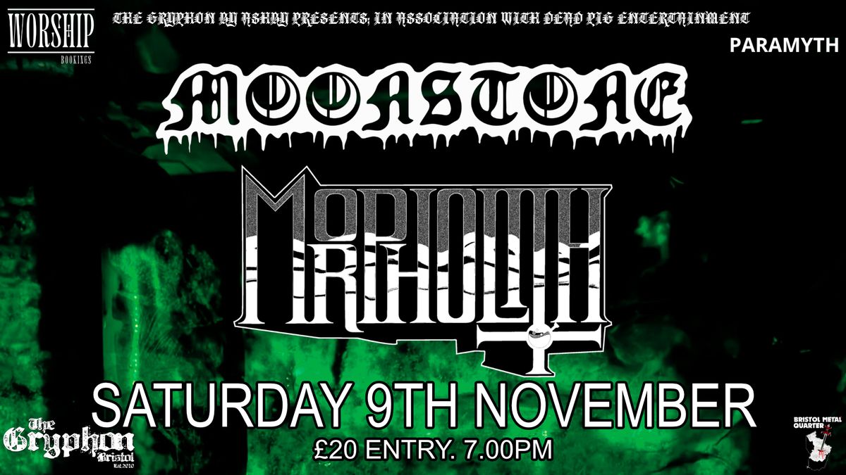 Morpholith (IS) + Moonstone (PL) + Sigiriya | 9.11.2024 | Gryphon Pub, Bristol (UK)