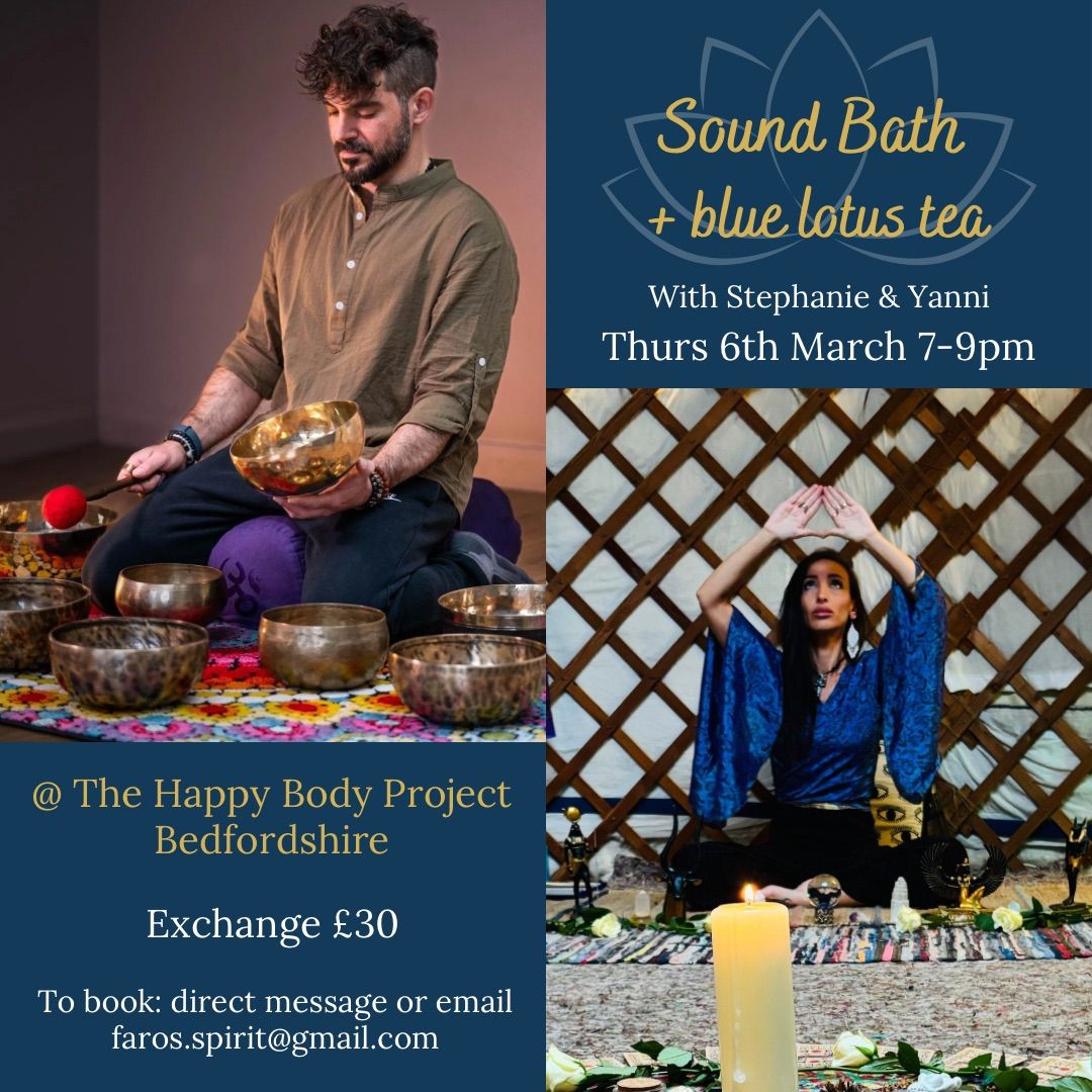 Blue Lotus Tea, Sound Bath and Guided Meditation