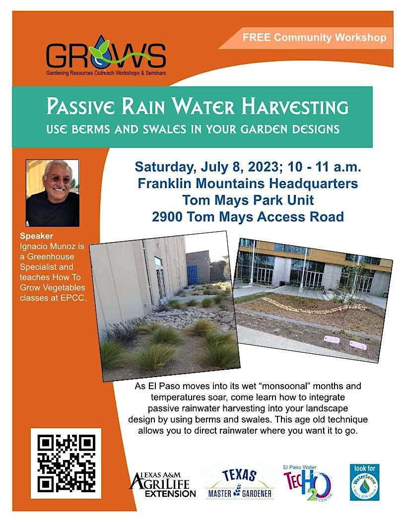 Passive Rain Water Harvesting, 2900 Tom Mays Park Access Rd, El Paso, 8 ...