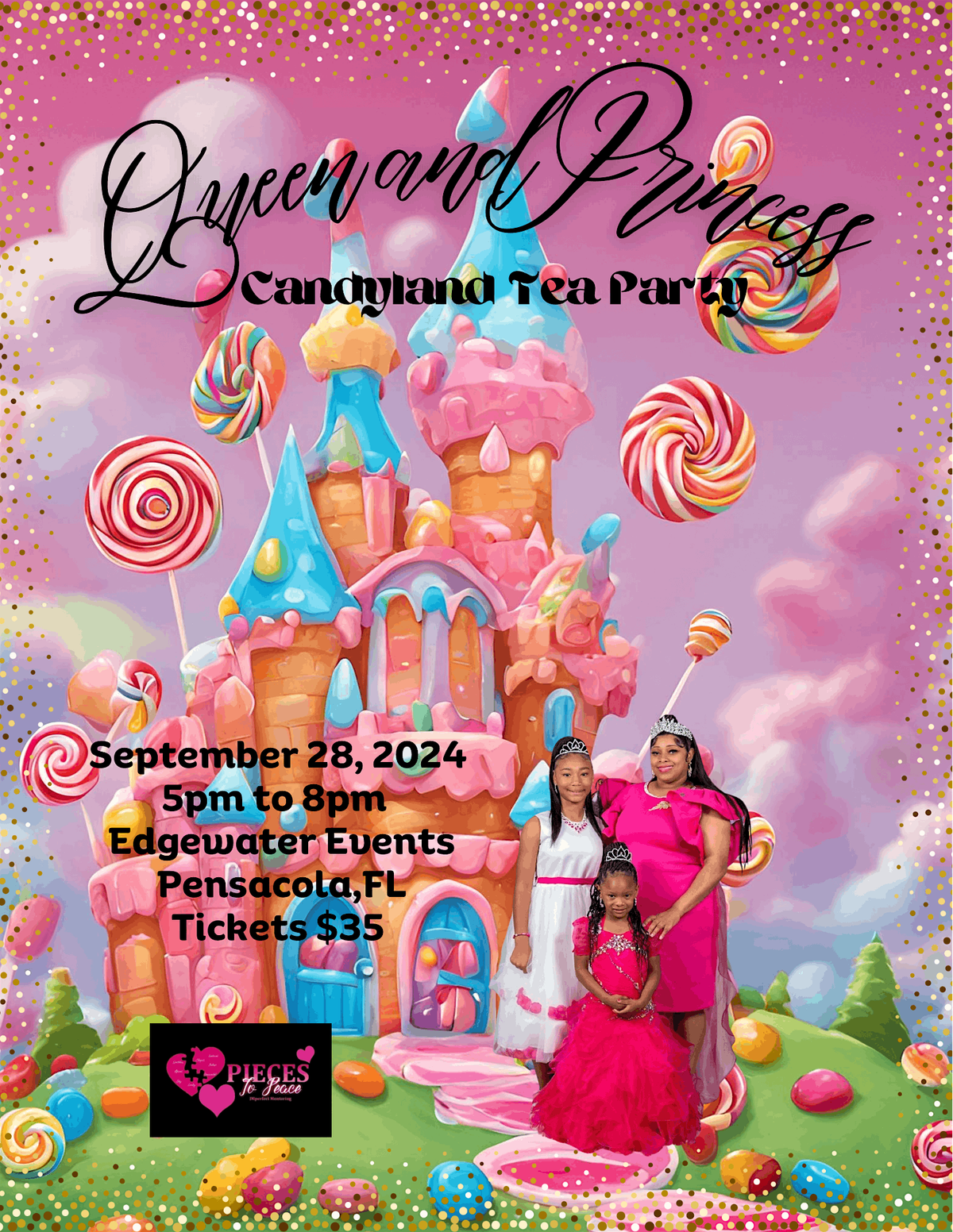 Queen and Princess Candyland Tea Party