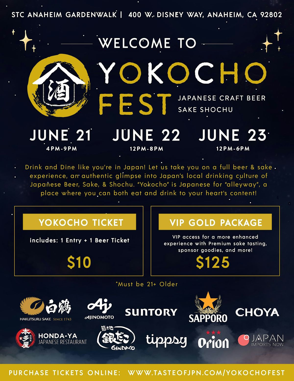 YOKOCHO Fest @ Taste of Japan Anaheim 2024