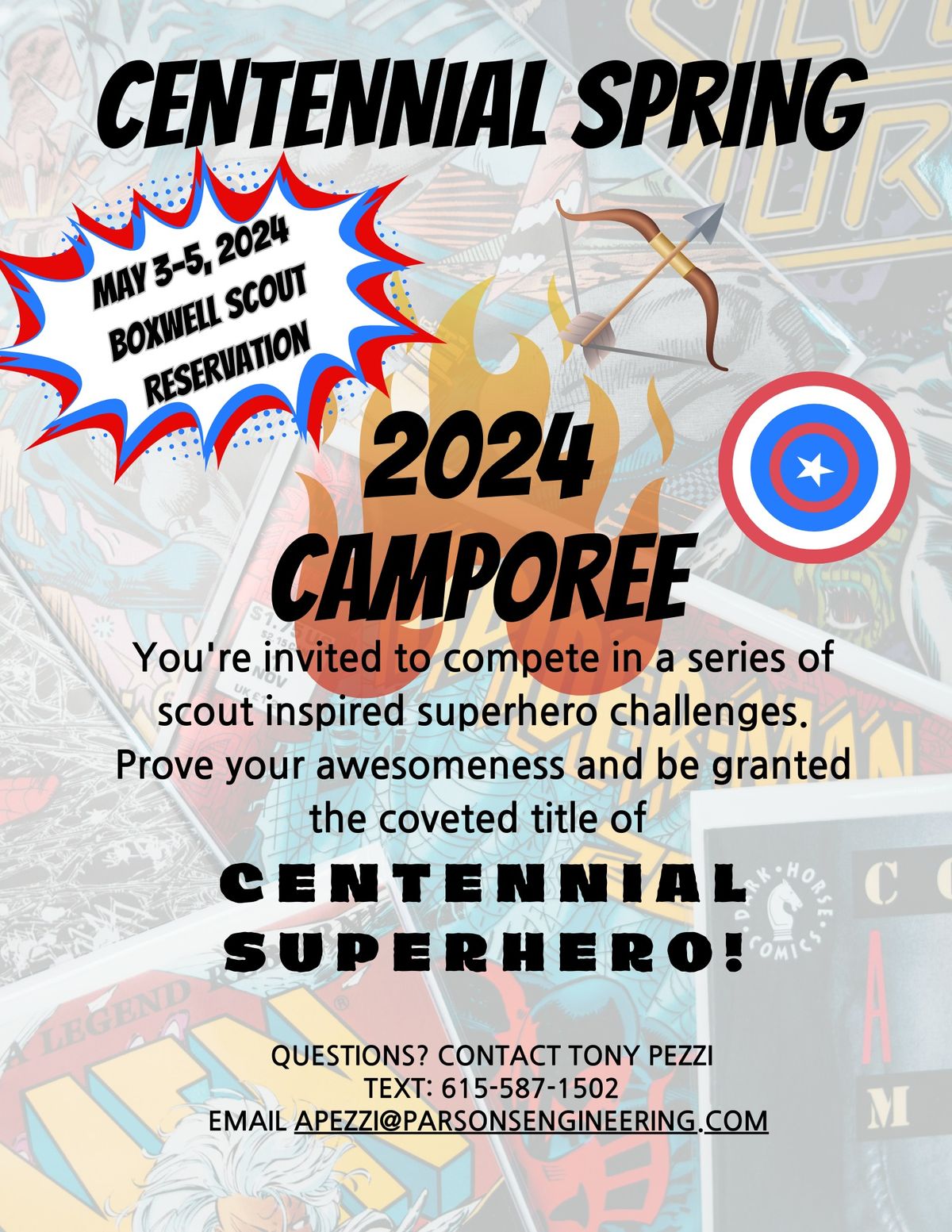 ScoutsBSA Centennial Superhero Camporee
