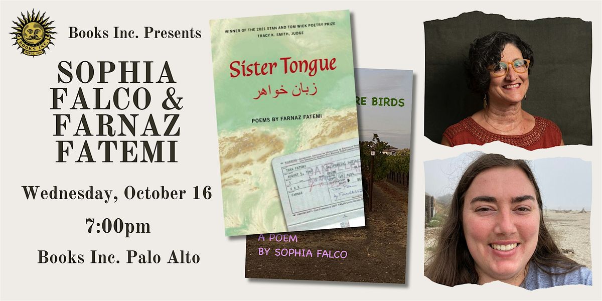 SOPHIA FALCO & FARNAZ FATEMI at Books Inc. Palo Alto