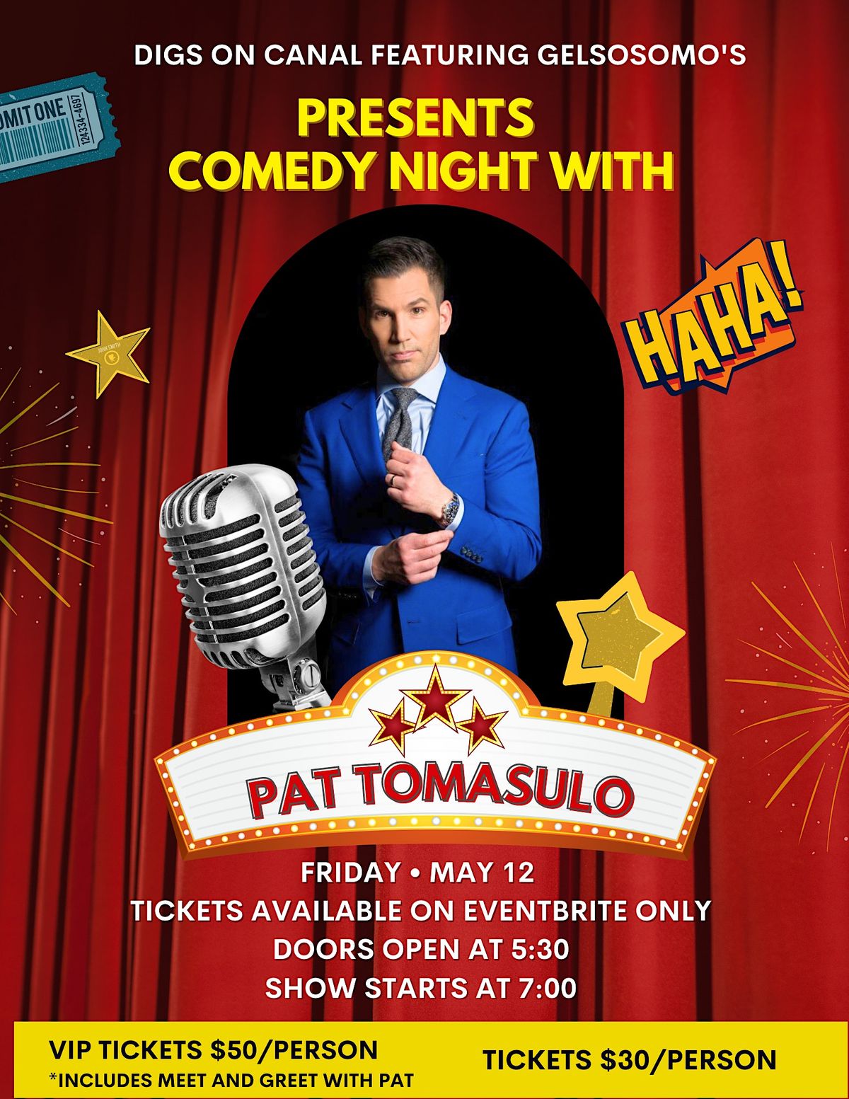 Comedy Night with Pat Tomasulo - ENCORE