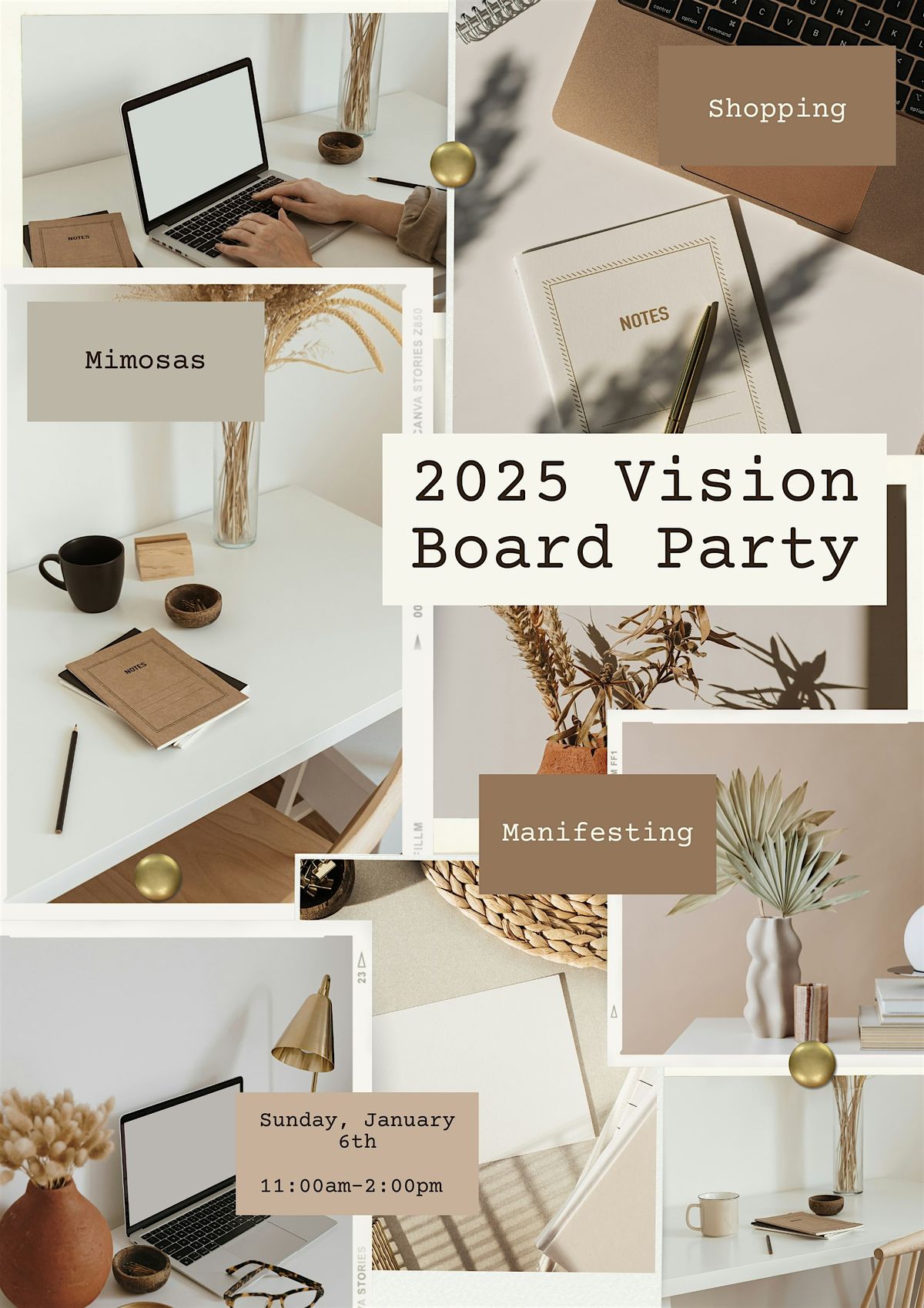 Vision Board Party + Shopping