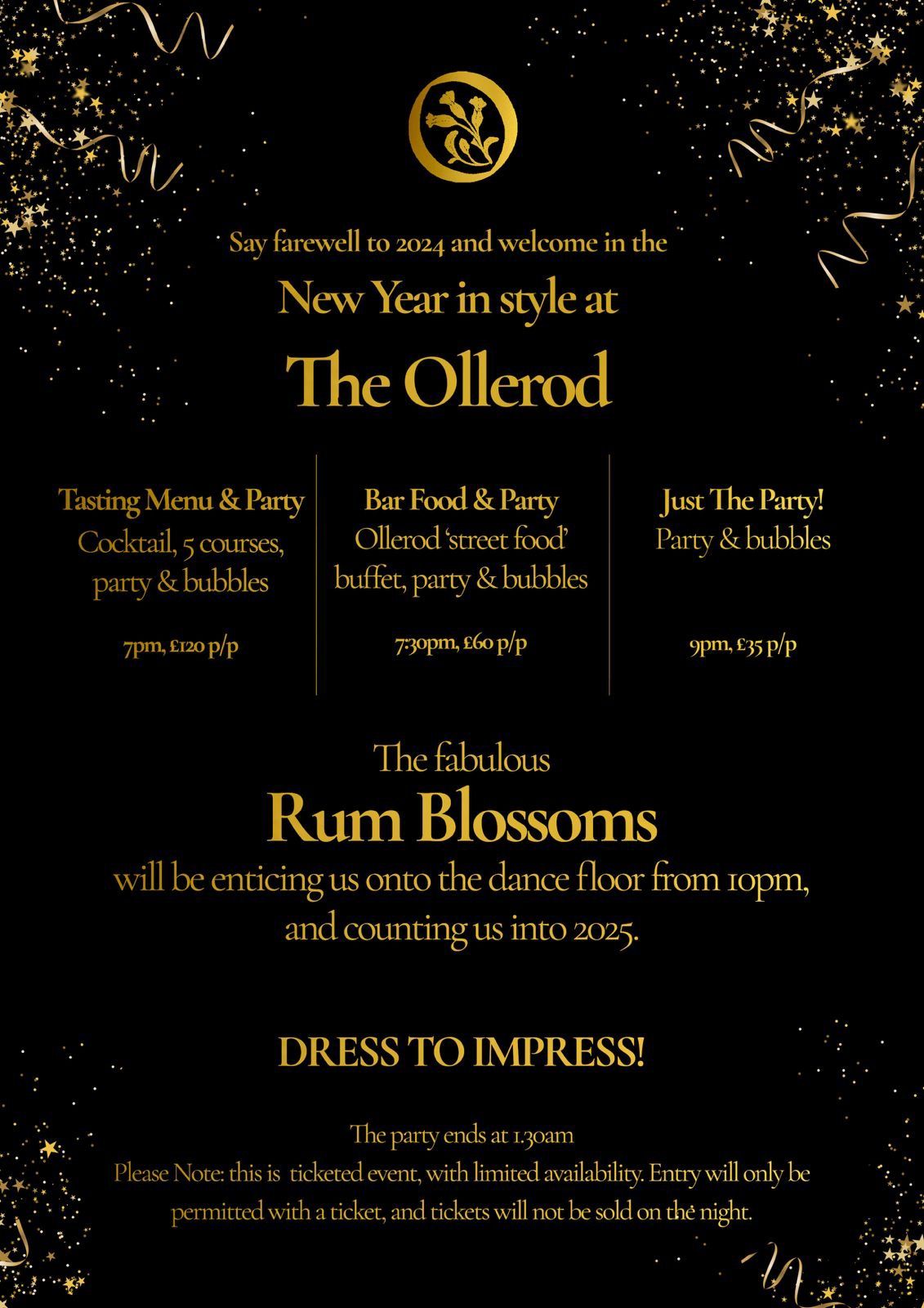 New Year's Eve Celebration at The Ollerod