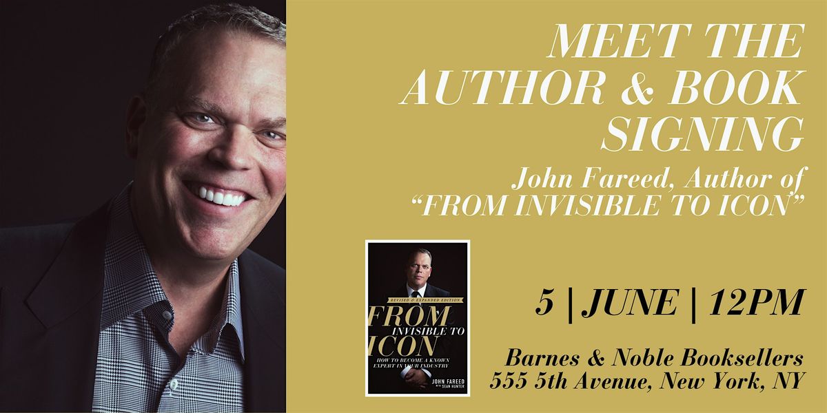 Meet the Author & Book Signing Event for FROM INVISIBLE TO ICON.